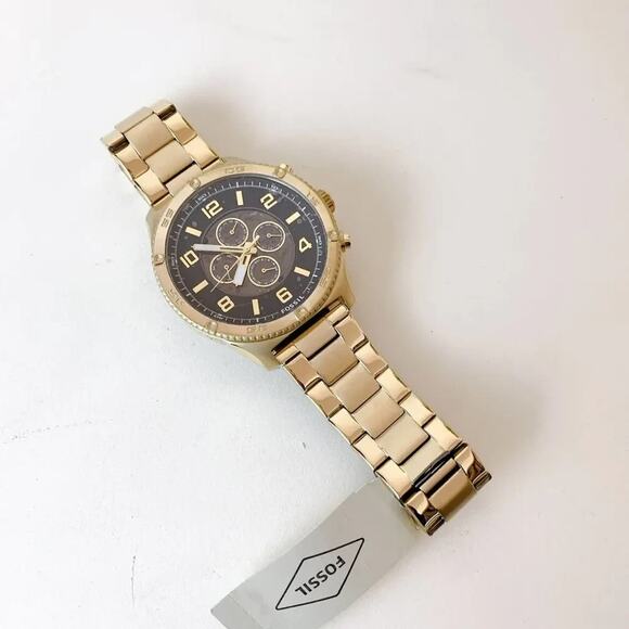 NWT Fossil Brox Automatic Gold-Tone Stainless Steel Watch BQ2667 - Picture 3 of 7